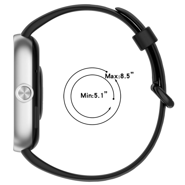For Xiaomi  Mi Band 8 Pro Solid Color Colorful Buckle Silicone Watch Band(Light Pink) - Watch Bands by PMC TechLife | Online Shopping South Africa | PMC TechLife