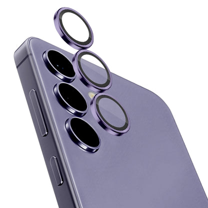 For Samsung Galaxy S24+ 5G NORTHJO Camera LensCD Vein Metal Ring Tempered Glass Film(Purple) - Galaxy S24+ 5G Tempered Glass by NORTHJO | Online Shopping South Africa | PMC Jewellery | Buy Now Pay Later Mobicred