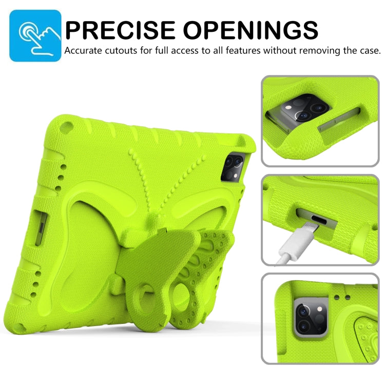 For iPad Air 11 2024 Butterfly Bracket EVA Shockproof Tablet Case(Mint Green) - iPad Air 11 2024 Cases by PMC TechLife | Online Shopping South Africa | PMC TechLife | Buy Now Pay Later Mobicred