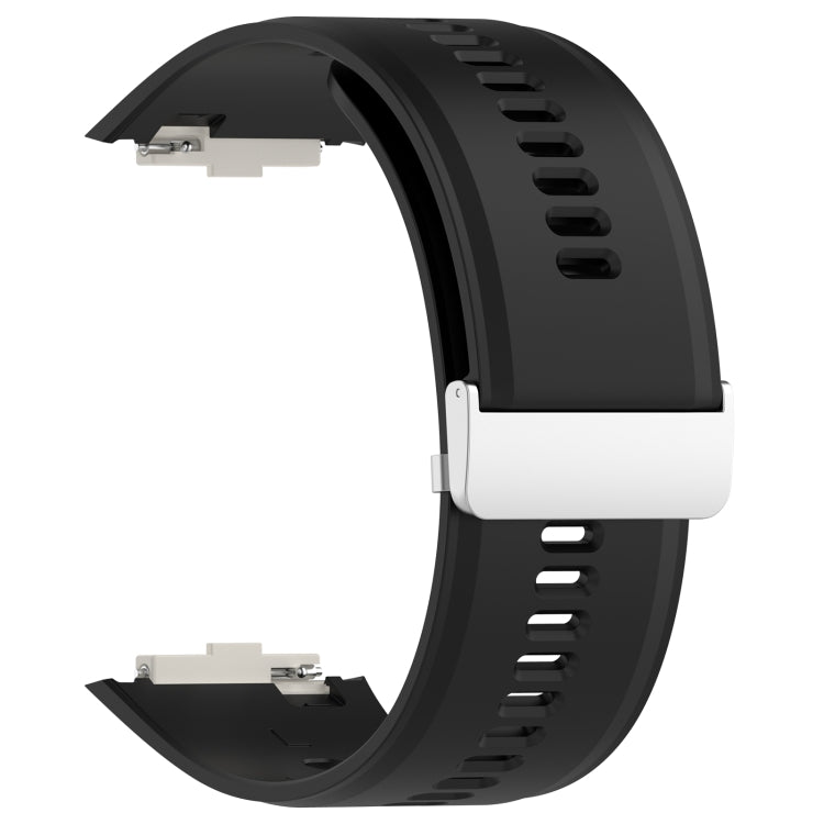 For Xiaomi Watch H1 Blood Pressure Watch Silicone Watch Band(Black) - Watch Bands by PMC Jewellery | Online Shopping South Africa | PMC Jewellery