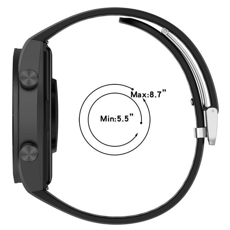 For Xiaomi Watch H1 Blood Pressure Watch Silicone Watch Band(Black) - Watch Bands by PMC Jewellery | Online Shopping South Africa | PMC Jewellery