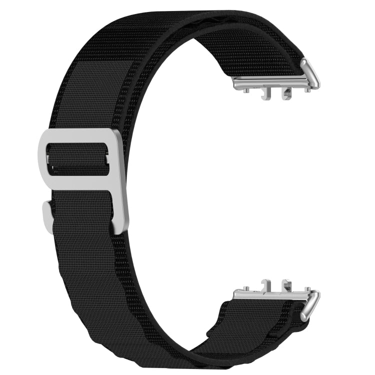 For Samsung Galaxy Fit 3 Nylon Canvas Watch Band(Black) - Watch Bands by PMC TechLife | Online Shopping South Africa | PMC TechLife