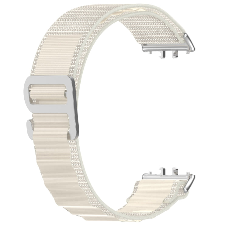 For Samsung Galaxy Fit 3 Nylon Canvas Watch Band(Starlight) - Watch Bands by PMC TechLife | Online Shopping South Africa | PMC TechLife