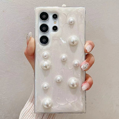 For Samsung Galaxy S25 Ultra 5G Cream Gum Decoden TPU Phone Case(Pearl) - Galaxy S25 Ultra 5G Cases by PMC Jewellery | Online Shopping South Africa | PMC Jewellery | Buy Now Pay Later Mobicred