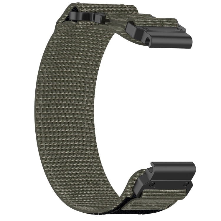 For Garmin Fenix 6 22mm Nylon Hook And Loop Fastener Watch Band(Grey) - Watch Bands by PMC Jewellery | Online Shopping South Africa | PMC Jewellery