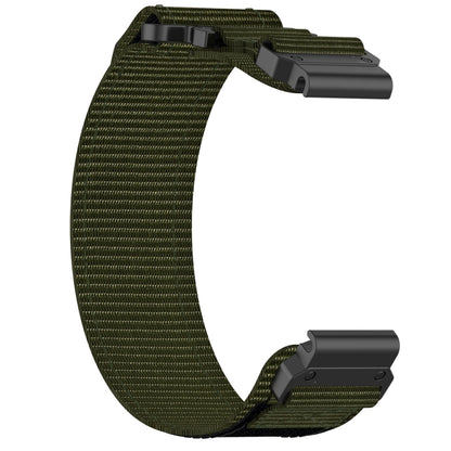 For Garmin Forerunner 935 22mm Nylon Hook And Loop Fastener Watch Band(Army Green) - Watch Bands by PMC Jewellery | Online Shopping South Africa | PMC Jewellery