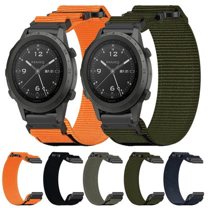 For Garmin Forerunner 945 22mm Nylon Hook And Loop Fastener Watch Band(Grey) - Watch Bands by PMC Jewellery | Online Shopping South Africa | PMC Jewellery