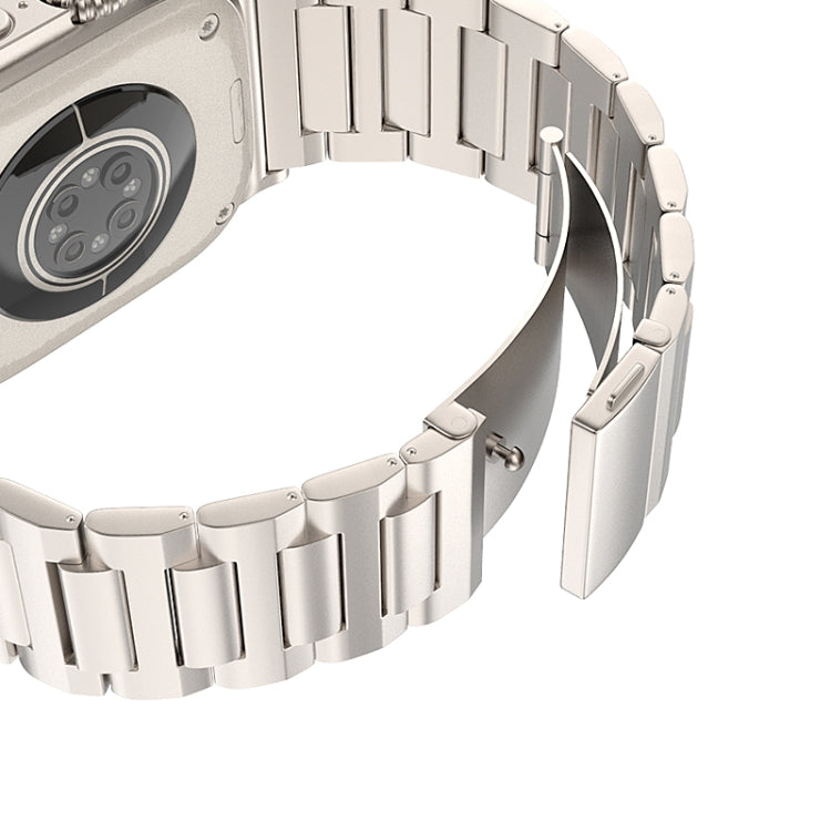 For Apple Watch SE 2022 44mm I-Shaped Titanium Watch Band(Sliver) - Watch Bands by PMC TechLife | Online Shopping South Africa | PMC TechLife