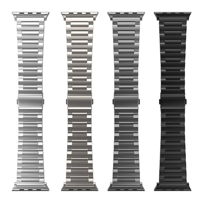 For Apple Watch Ultra 49mm I-Shaped Titanium Watch Band(Black) - Watch Bands by PMC Jewellery | Online Shopping South Africa | PMC Jewellery