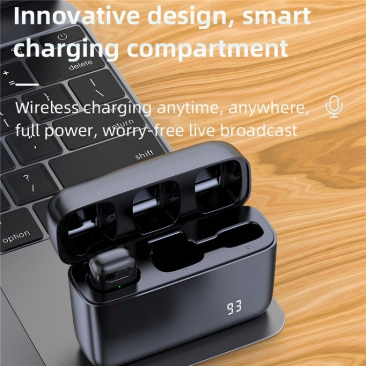 K13 2 in 1 Lavalier Wireless Microphone with USB-C / Type-C Receiver & Charging Station - Microphone by PMC TechLife | Online Shopping South Africa | PMC TechLife | Buy Now Pay Later Mobicred