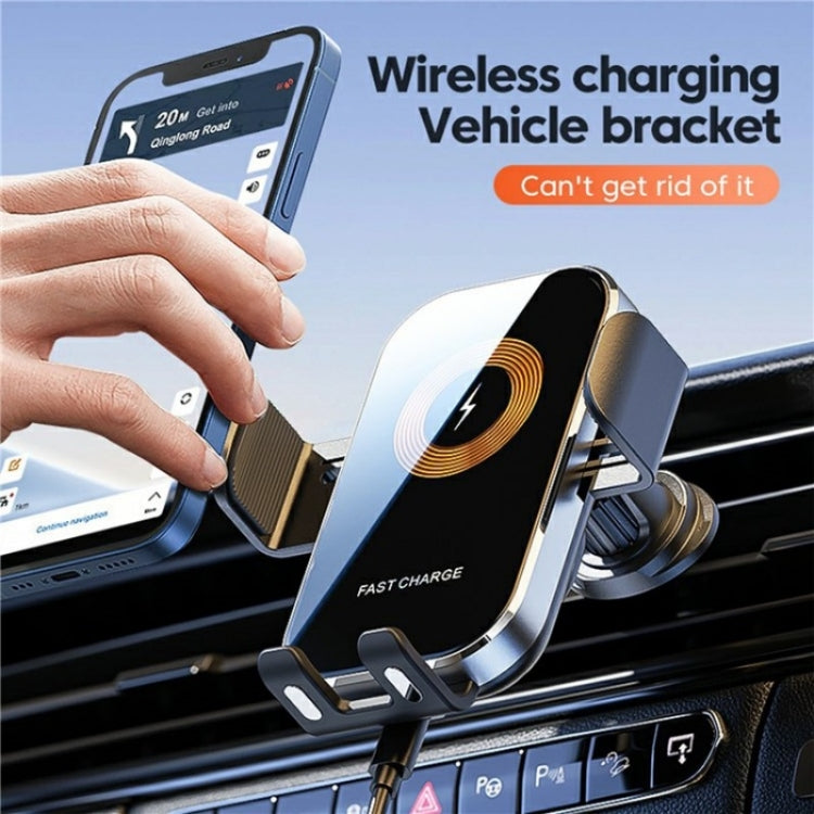 X12 Car Air Vent Touch Sensing Wireless Phone Charger Holder(Black) - Wireless Charging Pads by PMC Jewellery | Online Shopping South Africa | PMC Jewellery | Buy Now Pay Later Mobicred