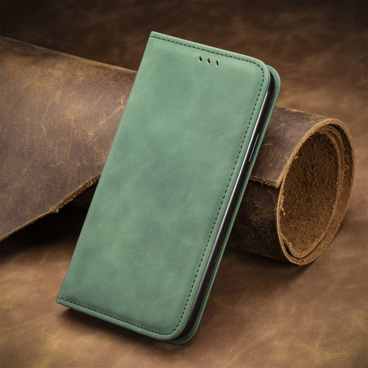 For Google Pixel 9 Retro Skin Feel Magnetic Flip Leather Phone Case(Green) - Google Cases by PMC TechLife | Online Shopping South Africa | PMC TechLife | Buy Now Pay Later Mobicred