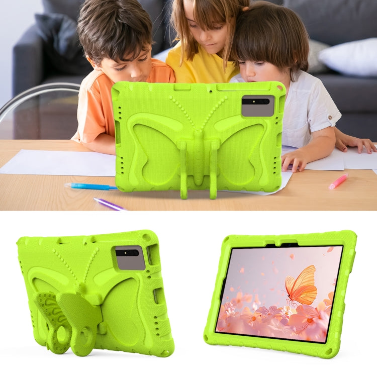 For Samsung Galaxy Tab S9 FE X510 Butterfly Bracket EVA Shockproof Tablet Case(Grass Green) - free shipping - PMC Jewellery - Order now!