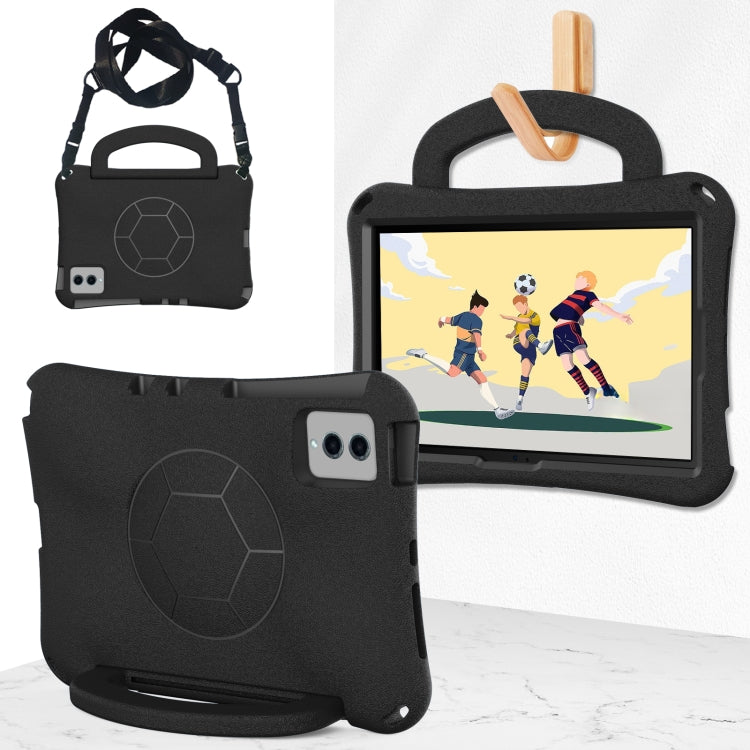For Lenovo Tab M11 / Xiaoxin Pad 11 2024 Handle Football Shaped EVA Shockproof Tablet Case(Black) - Lenovo by PMC Jewellery | Online Shopping South Africa | PMC Jewellery | Buy Now Pay Later Mobicred