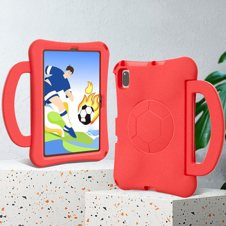 For Lenovo Tab K10 TB-X6C6F 10.3 Handle Football Shaped EVA Shockproof Tablet Case(Red) - Lenovo by PMC TechLife | Online Shopping South Africa | PMC TechLife | Buy Now Pay Later Mobicred