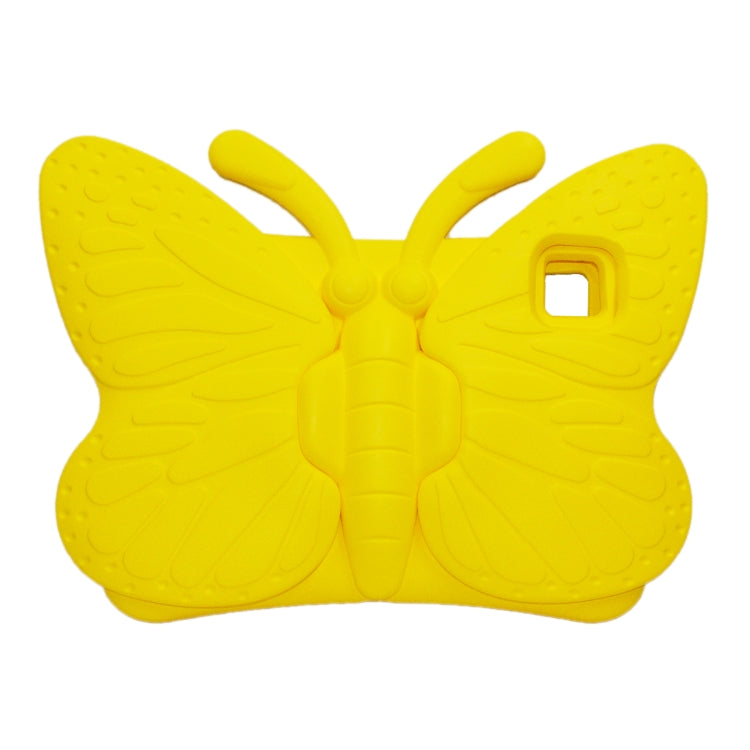 For iPad Air 11 2024 Butterfly Bracket Kids EVA Shockproof Tablet Case(Yellow) - iPad Air 11 2024 Cases by PMC TechLife | Online Shopping South Africa | PMC TechLife | Buy Now Pay Later Mobicred