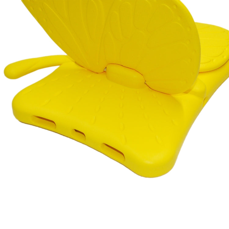 For iPad Pro 11 2024 Butterfly Bracket Kids EVA Shockproof Tablet Case(Yellow) - free shipping - PMC TechLife - Order now!