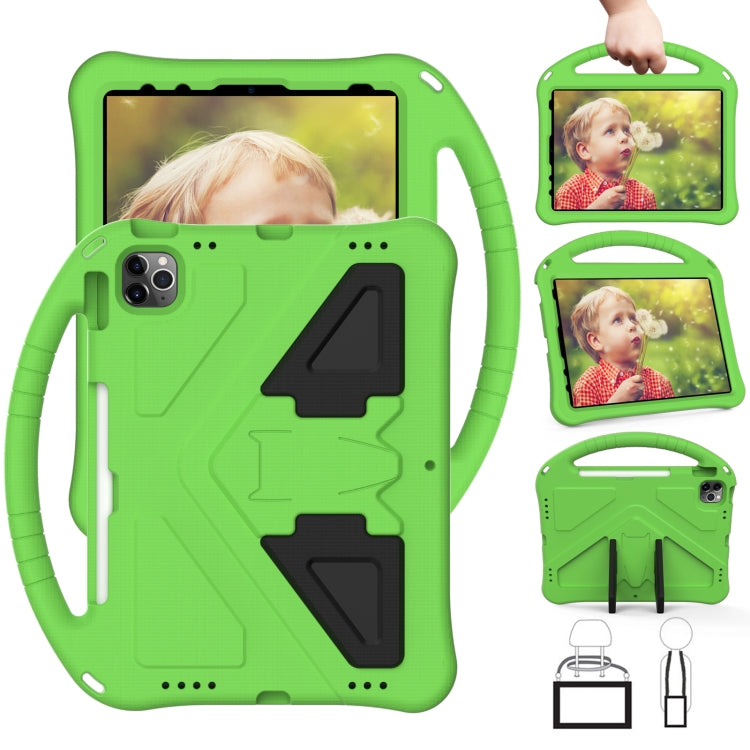 For iPad Air 11 2024 EVA Shockproof Tablet Case with Holder(Green) - iPad Air 11 2024 Cases by PMC TechLife | Online Shopping South Africa | PMC TechLife | Buy Now Pay Later Mobicred