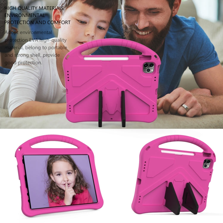 For iPad Pro 11 2024 EVA Shockproof Tablet Case with Holder(RoseRed) - iPad Pro 11 2024 Cases by PMC TechLife | Online Shopping South Africa | PMC TechLife | Buy Now Pay Later Mobicred