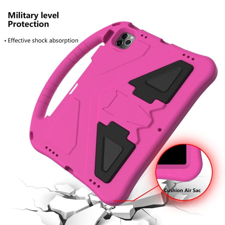 For iPad Pro 11 2024 EVA Shockproof Tablet Case with Holder(RoseRed) - iPad Pro 11 2024 Cases by PMC TechLife | Online Shopping South Africa | PMC TechLife | Buy Now Pay Later Mobicred