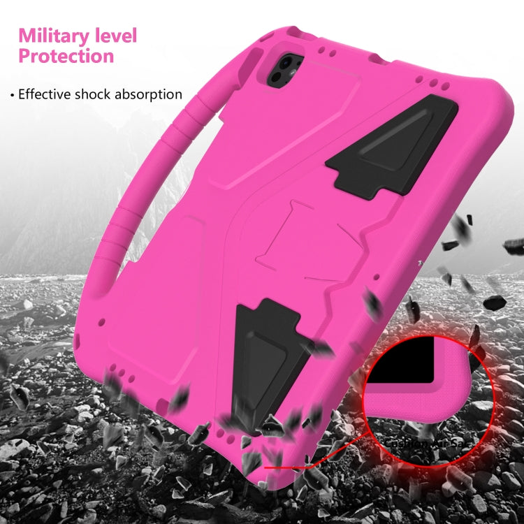 For iPad Air 13 2024 EVA Shockproof Tablet Case with Holder(RoseRed) - iPad Air 13 2024 Cases by PMC TechLife | Online Shopping South Africa | PMC TechLife | Buy Now Pay Later Mobicred