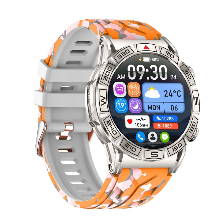 KC80 1.43 inch Color Screen Smart Watch, Support AI Voice Assistant / Bluetooth Call(Camouflage Orange) - Smart Watches by PMC Jewellery | Online Shopping South Africa | PMC Jewellery | Buy Now Pay Later Mobicred