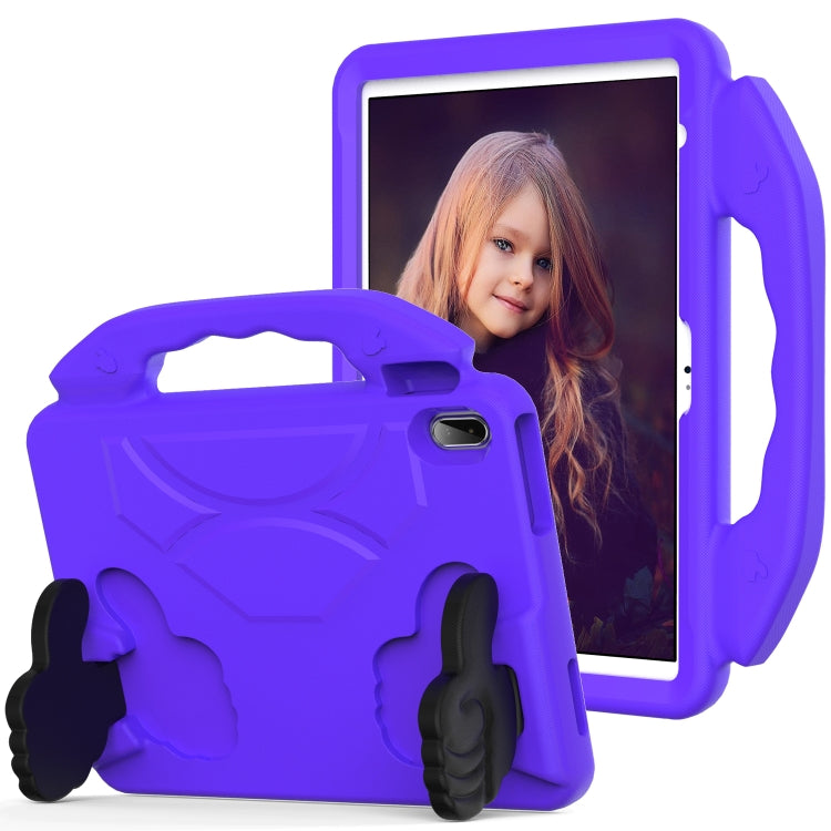 For iPad Air 11 2025 / 2024 Children EVA Shockproof Tablet Case with Thumb Bracket(Purple) - free shipping - PMC TechLife - Order now!