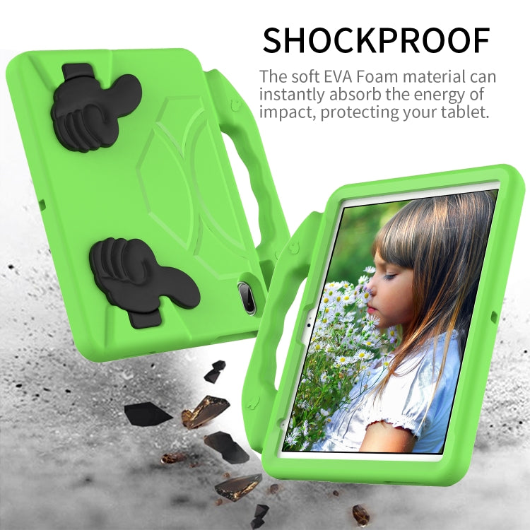 For iPad Air 11 2025 / 2024 Children EVA Shockproof Tablet Case with Thumb Bracket(Green) - iPad Air 11 2025 / 2024 Cases by PMC TechLife | Online Shopping South Africa | PMC TechLife | Buy Now Pay Later Mobicred