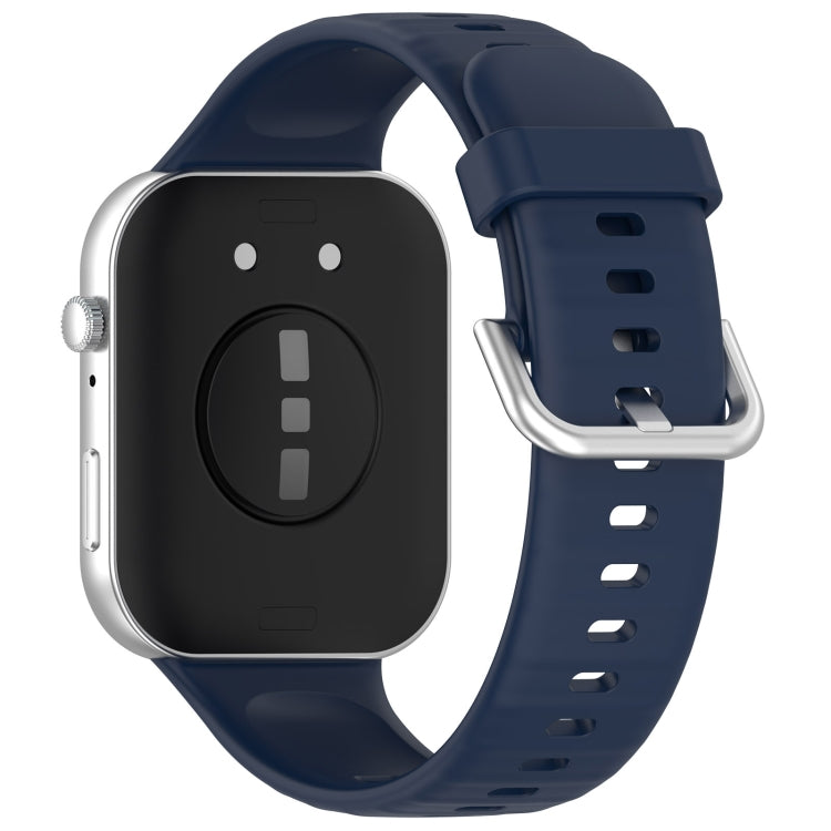 For Huawei Watch Fit3 Silicone Soft Watch Band + Clear Watch Protective Case Set(Midnight Blue) - free shipping - PMc TechLife - Order now!
