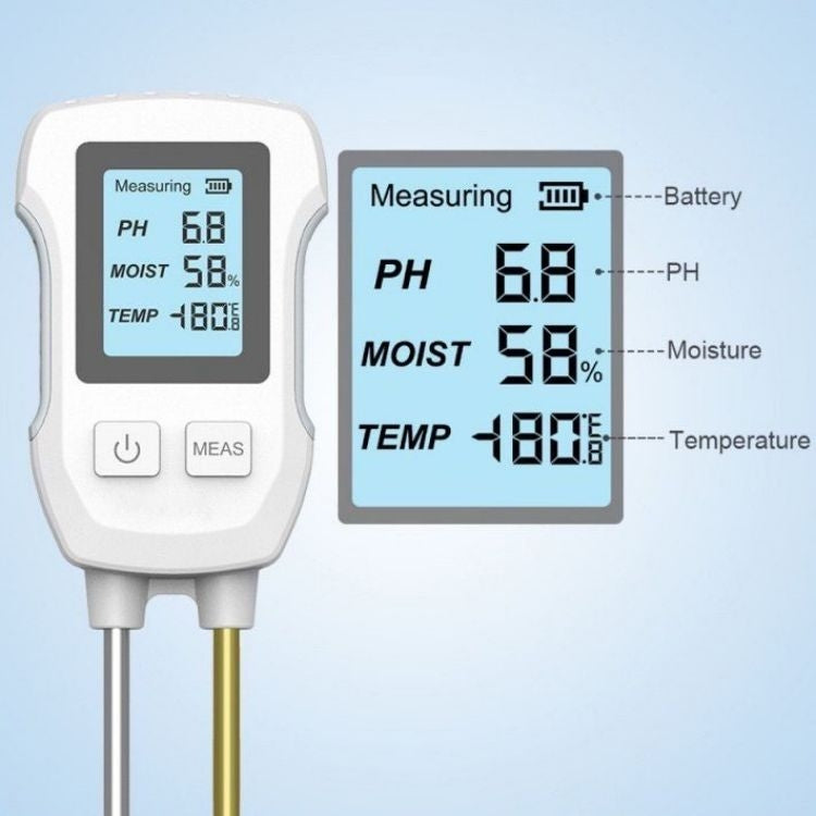 3 in 1 Digital Display Soil Detector, Soil Moisture, Temperature, PH - PH & Moisture Meter by PMC TechLife | Online Shopping South Africa | PMC TechLife | Buy Now Pay Later Mobicred