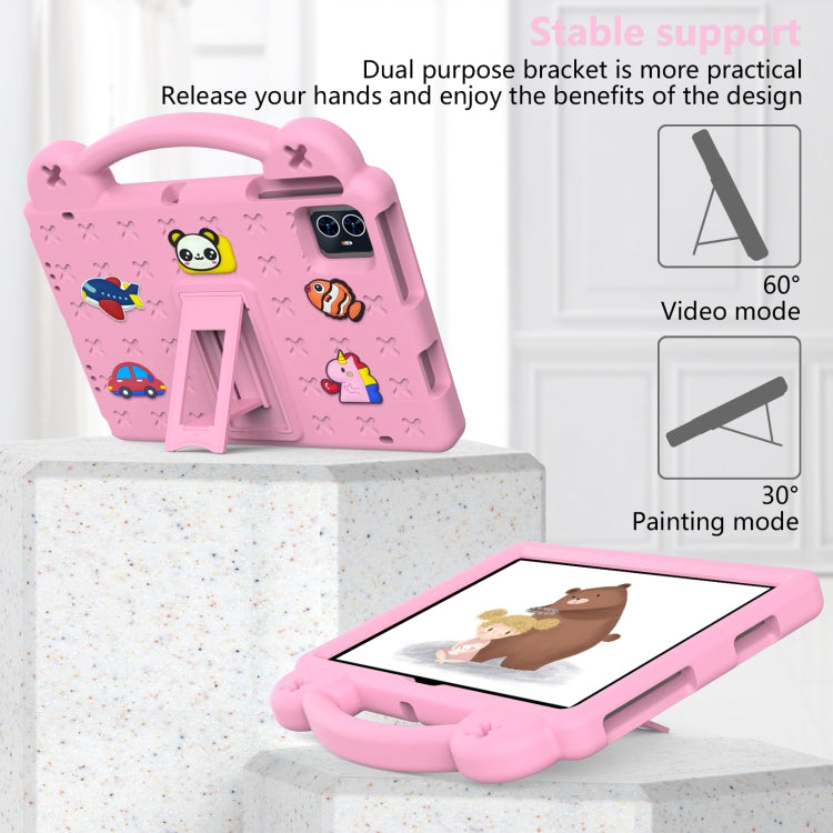 For Walmart ONN 10.1 Gen4 2024 Handle Kickstand Children EVA Shockproof Tablet Case(Pink) - Others by PMC Jewellery | Online Shopping South Africa | PMC Jewellery | Buy Now Pay Later Mobicred
