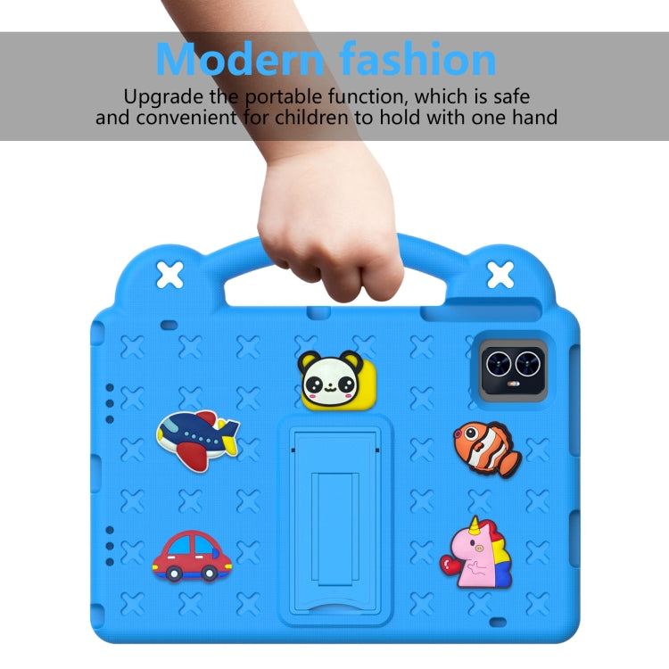 For Walmart ONN 10.1 Gen4 2024 Handle Kickstand Children EVA Shockproof Tablet Case(Sky Blue) - Others by PMC TechLife | Online Shopping South Africa | PMC TechLife | Buy Now Pay Later Mobicred