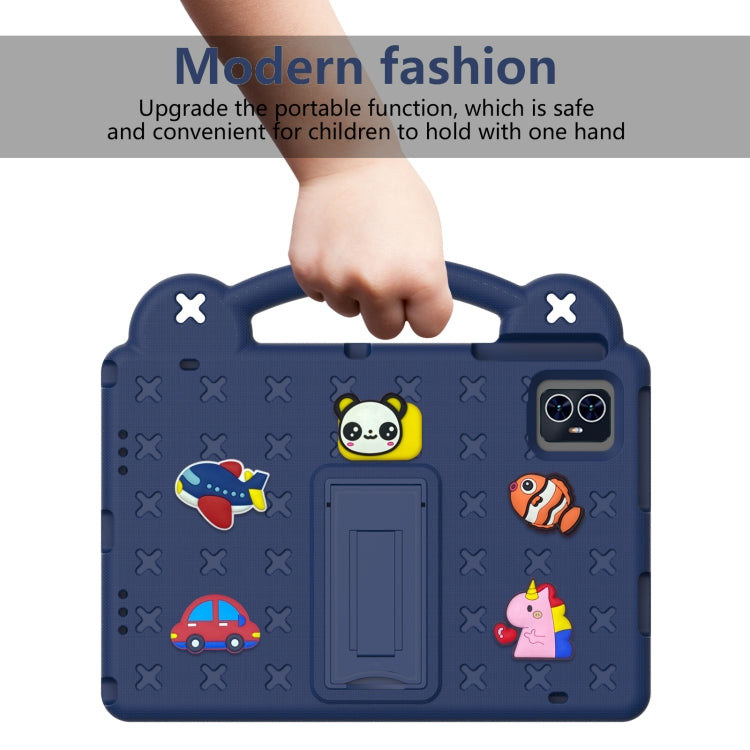 For Walmart ONN 10.1 Gen4 2024 Handle Kickstand Children EVA Shockproof Tablet Case(Navy Blue) - Others by PMC TechLife | Online Shopping South Africa | PMC TechLife | Buy Now Pay Later Mobicred