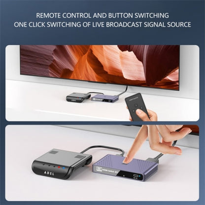 Q803 For TV / Monitor / Camera 8K HDMI 3-in-1-out Switch Converter with USB-C 5V Port - Video Capture Solutions by PMC Jewellery | Online Shopping South Africa | PMC Jewellery | Buy Now Pay Later Mobicred