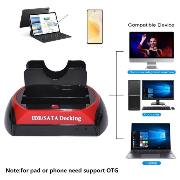 575D USB Hard Disk Holder Laptop Mobile Hard Disk Box 2.5 / 3.5inch SATA IDE HDD Base, Plug:UK Plug - HDD Enclosure by PMC Jewellery | Online Shopping South Africa | PMC Jewellery | Buy Now Pay Later Mobicred