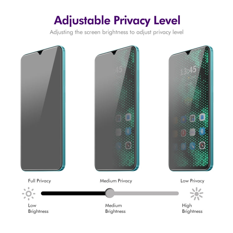 For Tecno Spark 9 2pcs ENKAY Hat-Prince 28 Degree Anti-peeping Privacy Tempered Glass Film - Tecno Tempered Glass by ENKAY | Online Shopping South Africa | PMC Jewellery | Buy Now Pay Later Mobicred