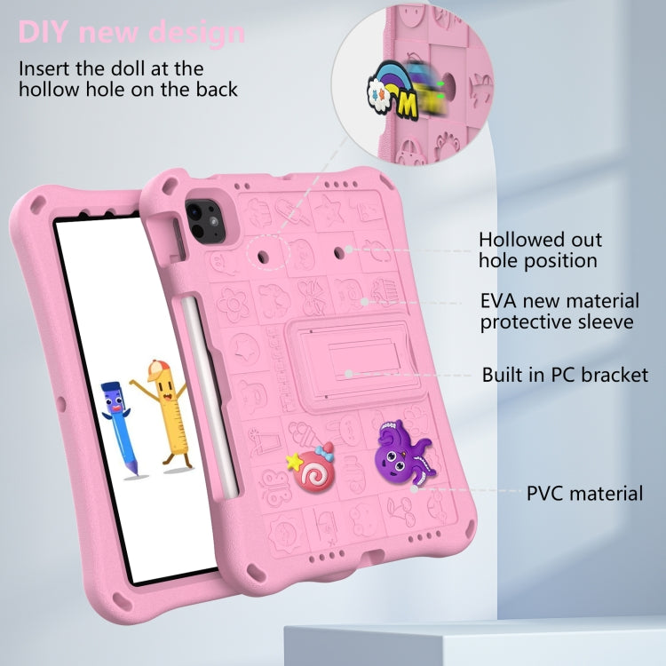 For iPad Pro 11 2024 Hi Baby EVA Full Body Tablet Case with Strap(Pink) - iPad Pro 11 2024 Cases by PMC TechLife | Online Shopping South Africa | PMC TechLife | Buy Now Pay Later Mobicred