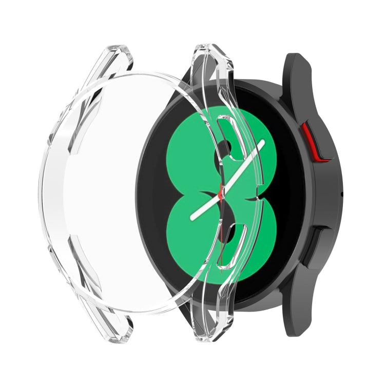 For Samsung Galaxy Watch FE 40mm Full Coverage TPU Electroplated Watch Protective Case(Transparent) - Watch Cases by PMC TechLife | Online Shopping South Africa | PMC TechLife | Buy Now Pay Later Mobicred