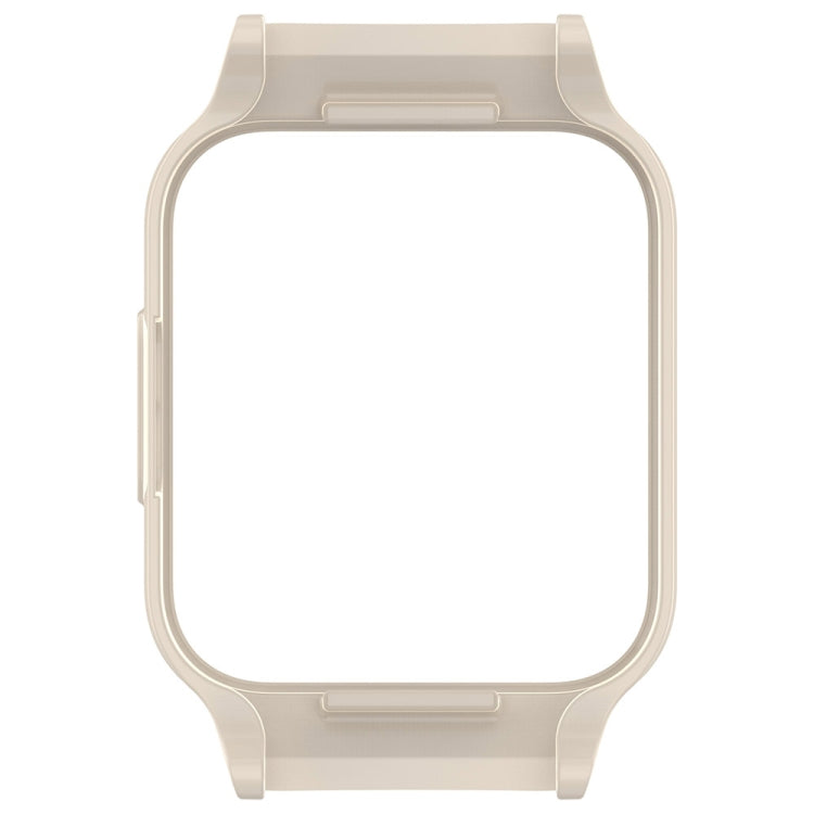 For Redmi Watch 3 Active Half Pack PC Watch Protective Case(Creamy White) - Watch Cases by PMC TechLife | Online Shopping South Africa | PMC TechLife | Buy Now Pay Later Mobicred