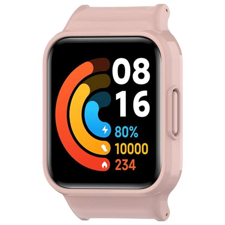 For Redmi Watch 2 Half Pack PC Watch Protective Case(Pink) - Watch Cases by PMC TechLife | Online Shopping South Africa | PMC TechLife | Buy Now Pay Later Mobicred