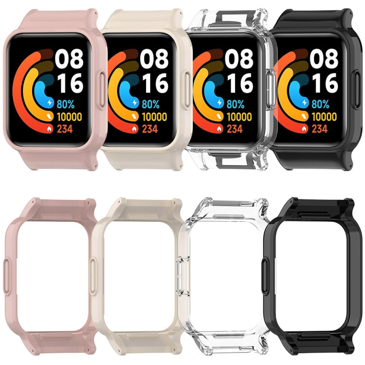 For Redmi Watch 3 Active Half Pack PC Watch Protective Case(Creamy White) - Watch Cases by PMC TechLife | Online Shopping South Africa | PMC TechLife | Buy Now Pay Later Mobicred