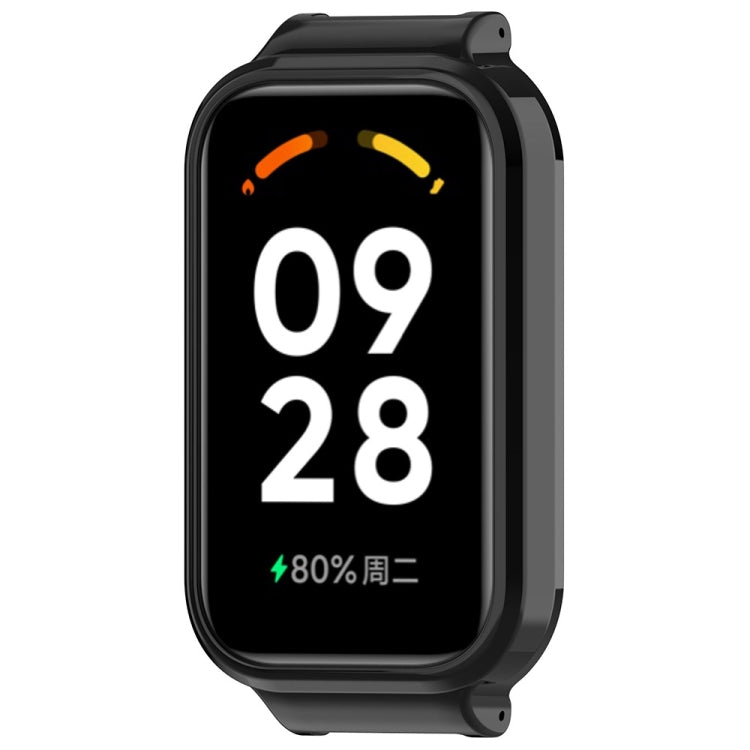 For Xiaomi Smart Band 8 Active Half Pack PC Watch Protective Case(Black) - Watch Cases by PMC TechLife | Online Shopping South Africa | PMC TechLife | Buy Now Pay Later Mobicred