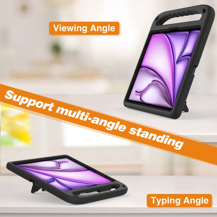 For iPad Pro 13 2024 Handle EVA Shockproof Tablet Case with Holder(Black) - iPad Pro 13 2024 Cases by PMC TechLife | Online Shopping South Africa | PMC TechLife | Buy Now Pay Later Mobicred