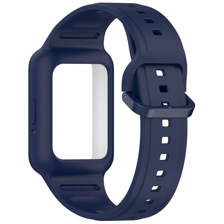 For Samsung Galaxy Fit3 Two Color Frame Integrated Silicone Watch Band(Midnight Blue) - free shipping - PMc TechLife - Order now!
