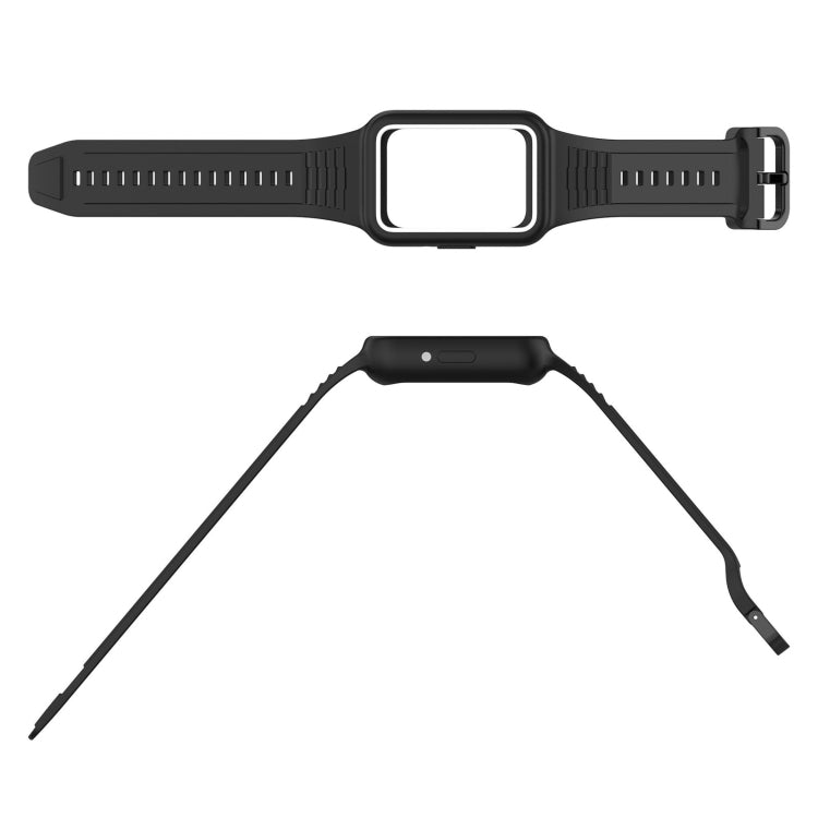 For Samsung Galaxy Fit3 Two Color Frame Integrated Silicone Watch Band(Sky Blue) - free shipping - PMc TechLife - Order now!