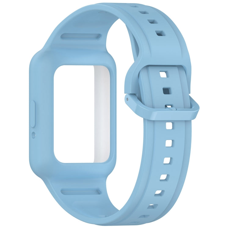 For  Huawei Band 9 NFC Two Color Frame Integrated Silicone Watch Band(Sky Blue) - free shipping - PMc TechLife - Order now!
