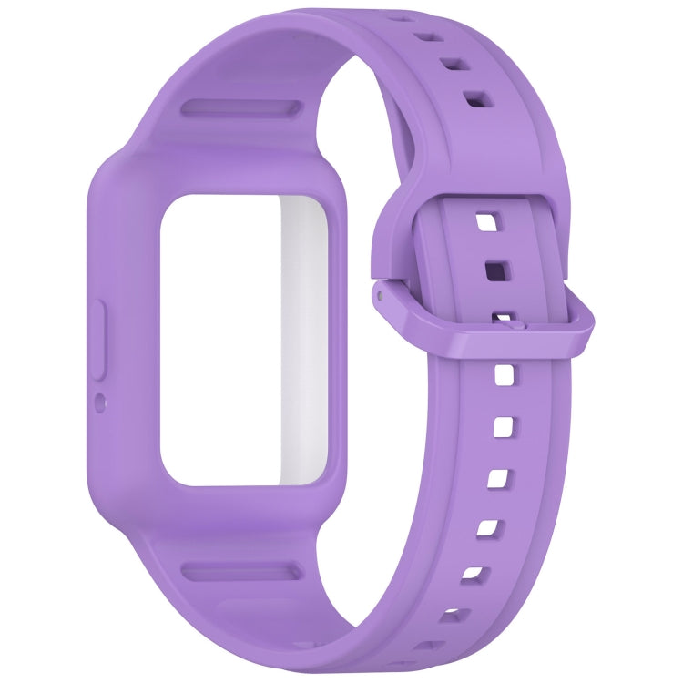 For  Huawei Band 9 NFC Two Color Frame Integrated Silicone Watch Band(Purple) - free shipping - PMc TechLife - Order now!