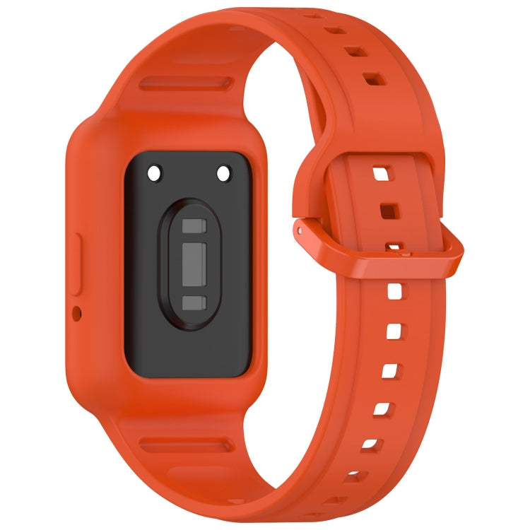For  Huawei Band 9 Two Color Frame Integrated Silicone Watch Band(Orange) - free shipping - PMc TechLife - Order now!