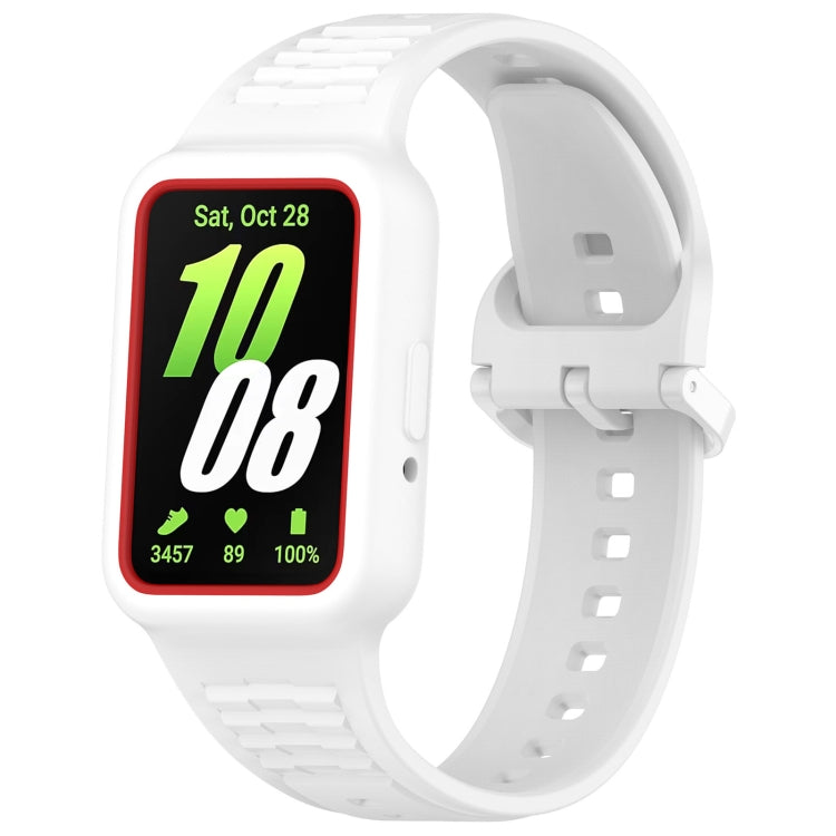 For  Huawei Band 9 Two Color Frame Integrated Silicone Watch Band(White) - free shipping - PMc TechLife - Order now!