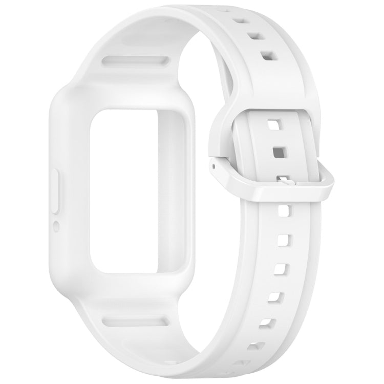 For  Huawei Band 9 Two Color Frame Integrated Silicone Watch Band(White) - free shipping - PMc TechLife - Order now!